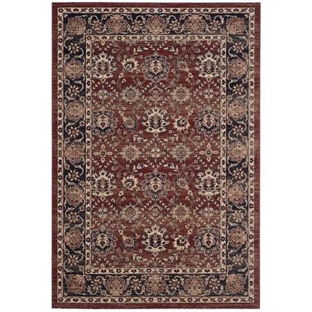 Safavieh Artisan Medium Rectangle Area RugRust & Navy 5 ft. 1 in. x 7 ft. 6 in. ATN328R-5