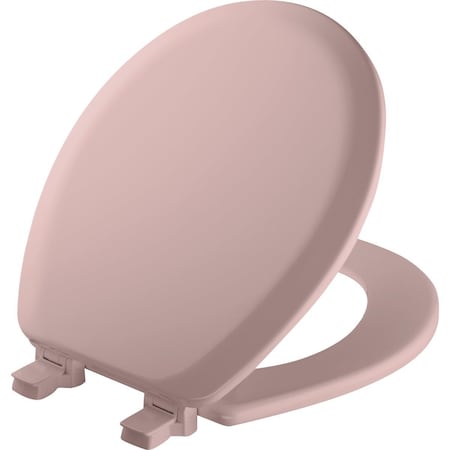 Bemis Mayfair Advantage Round Closed Front Pink Wood Toilet Seat 41EC023