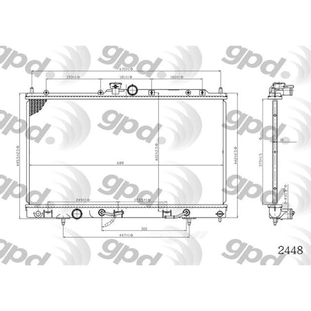 Global Parts Distributors Radiator 2448C