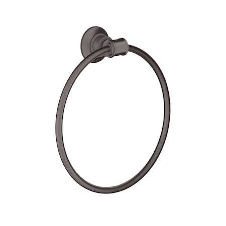 Axor Montreux Towel Ring in Brushed Black Chrome 42021340