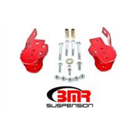 Bmr Suspension CAB005R Control Arm Relocation Bracket for 2005-14 Ford Mustang, Red BMRCAB005R