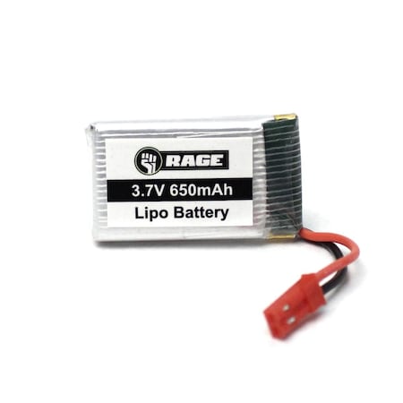 Plastiflex Co Rage RC  Stinger 240 FPV 1S 3.7V 650 mAh Lipo Battery RGR4054