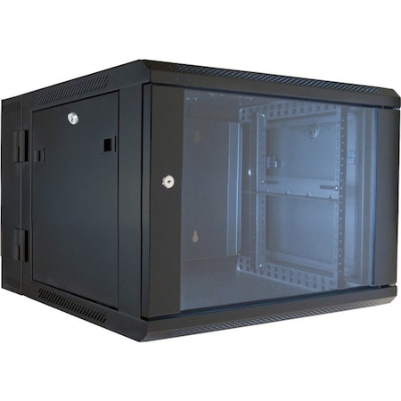 Video Mount Products Hinged Wall Equipment Rack Enclosure ERWEN-6E