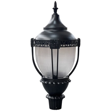 Sunlite LED Power Color Selectable 10000 Lmn 30K-50K Dimmable ETL Black Acorn Pole-Top Light Fixture 90740-SU