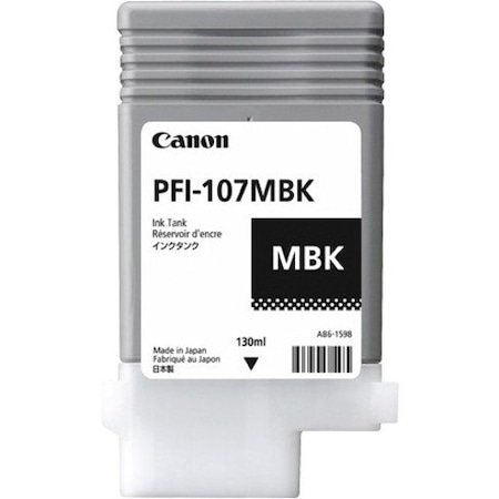 Canon PFI107MBK Matte Black Inkjet Cartridge 130ml 6704B001