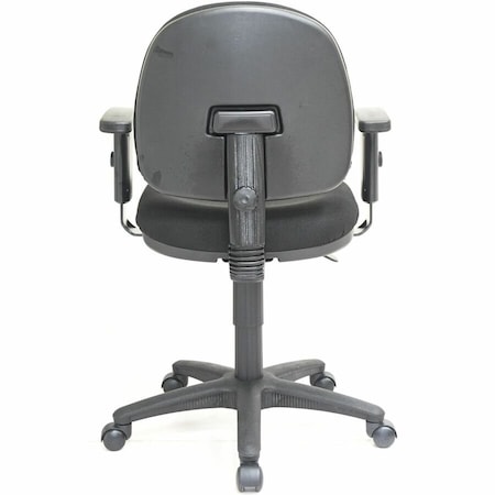Lorell Task Chair, 17.30" to 22.40", Adjustable Arms, Black LLR80004