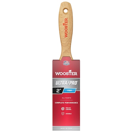 Wooster 2" Varnish Firm, Nylon/Polyester Bristle, Paint Brush, Wood Handle 4176-2