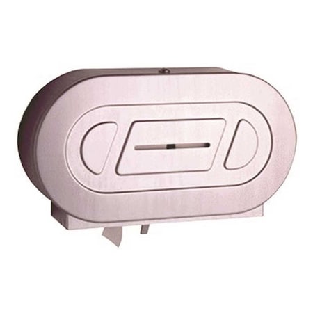 Bobrick Washroom Equipment Surface-Mounted Twin Jumbo-Roll Toilet Tissue Dispenser Stainless 2892