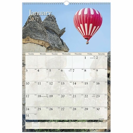 At-A-Glance Scenic Monthly Wall Calendar, Landscape Photography, 15.5 x 22.75, 12-Month (Jan-Dec): 2025 DMW201-28
