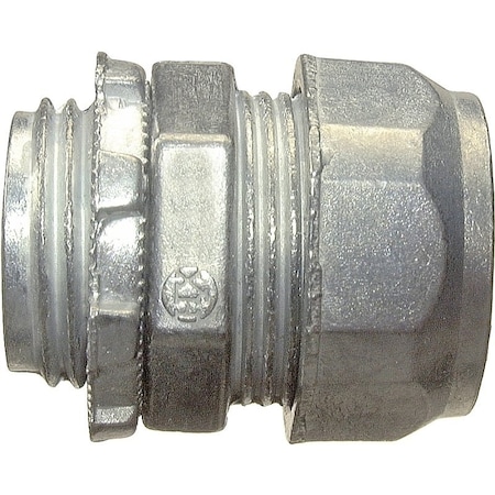 Halex EMT Connector, Compression, Die Cast Zinc 02101B