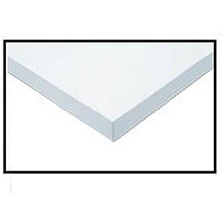 Wisconsin Bench 96 x 36 x 1.25 in. Thick ESD Square Edge Workbench Top, White 607293