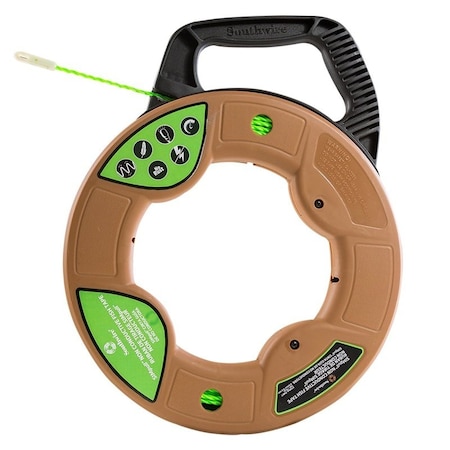 Southwire Fish Tape, 4.5 mm Tape, 75 ft L Tape, Polymer Tape FTSP45-75NCT