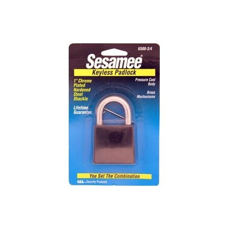 Eberhard Mfg Co Sesamee Black Padlock K500-34