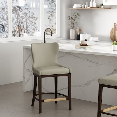 Manhattan Comfort Blair Counter Stool in Stone CS020-ST