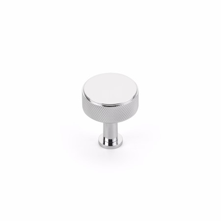 Schaub 1-1/4in Center to Center Pub House Knurled Cabinet Knob Polished Chrome Finish 5002-26