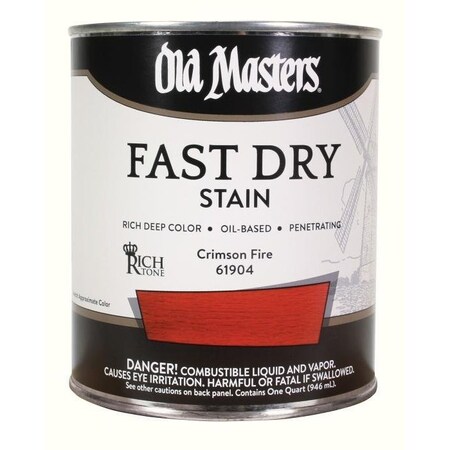Diamond Vogel DEEP RED FAST DRY STAIN QT CRIMSON FIRE 61904