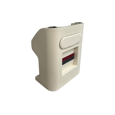 Horizon Mfg Premium Series Steering Console, Helm White/Red/Charcoal 3023-AAEC