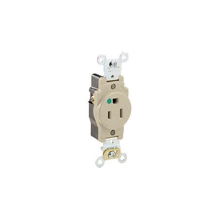 Leviton Electrical Receptacles 515R Hg Singl Recep Hg Iv 8210-I