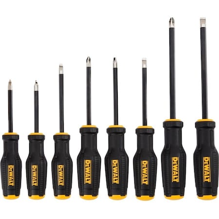 Stanley DeWalt ToughSeries Demolition Screwdriver Set 8 pc DWHT65102