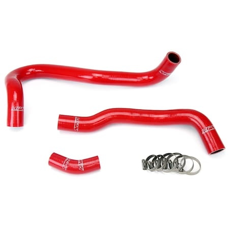 Hps Performance High Temp Reinforced Silicone Radiator Coolant Hose Kit, Red,  57-1021-RED