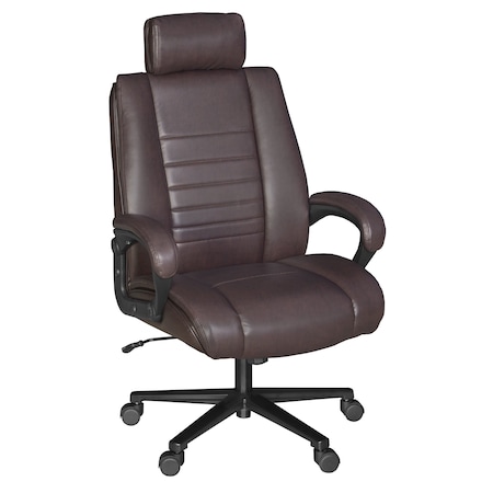 Regency DuraForce Big & Tall Ergonomic Executive Office Chair, 400 lbs Support, Brown DUR001BR