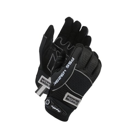 Perfect Grip Mechanic Gloves, Deer Suede Leather, Adjustable Hook and Loop Closure Cuff, Black, L, 1 PR PSS492BK/L