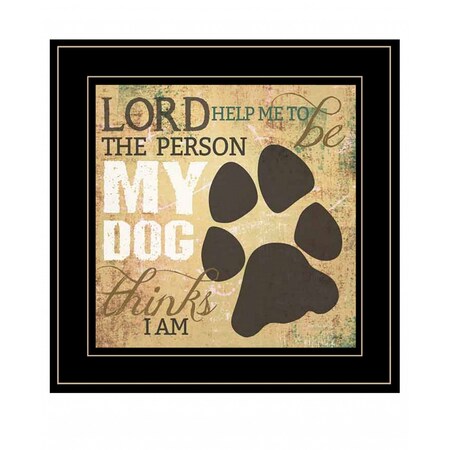 Homeroots My Dog 3 Black Framed Print Wall Art 407767