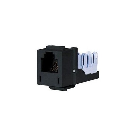 Hubbell HXJ Series Cat 6 Jack, Black HXJUBK