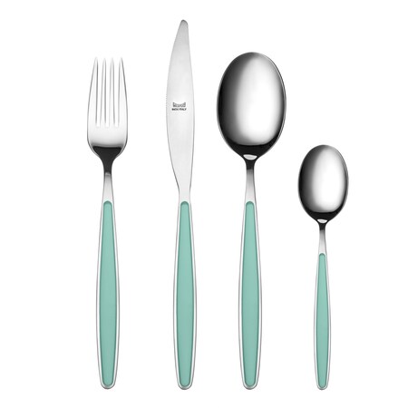 Mepra Caramella Flatware Set - 24 Pieces - Aquamarine 112Q22024