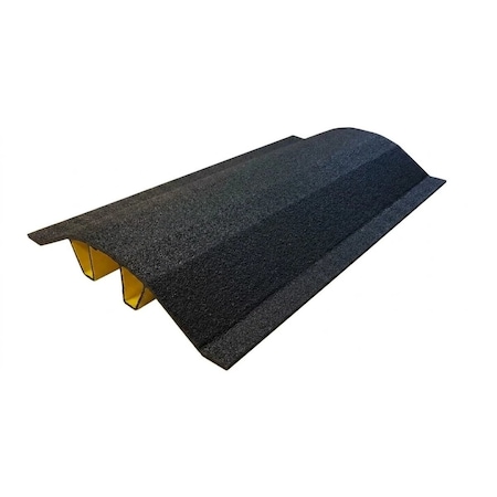 Safeguard Technology 36x20x3in Anti-Slip Pipe & Cable Cover, FRP Fiberglass Fine (Commercial), Black, Covers Pipes and PFSCN-BLK-36x20