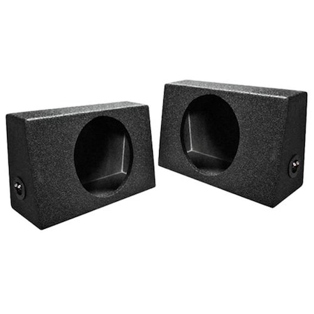 Q Power Qpower 10 in. Pair Single Sealed Universal Truck Speaker Box, Grey QBTRUCK110