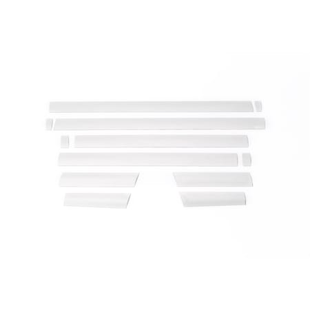 Putco Rocker Panel Molding, 12 Piece; Polished; Stainless Steel; 4-1/4 Inch 3751473