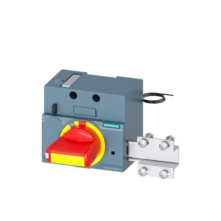 Siemens front mounted rotary operator EMERGENCY OFF with door interlock IEC IP30/40 3VA9137-0EK27