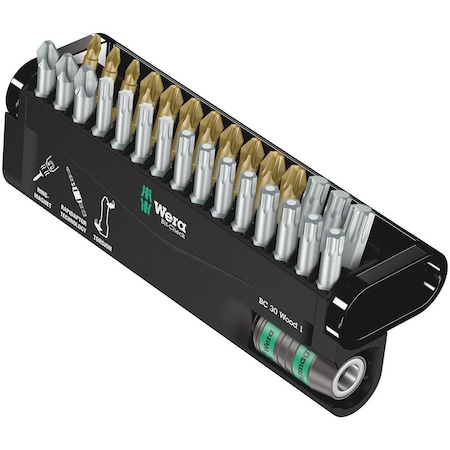 Wera Bit-Check 30 Wood 1, 30 pieces 5057433001