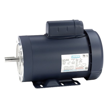 Leeson Capacitor-Start General Purpose Motor, 2 hp HP, 56HC Frame, 115/230V AC Voltage 113931.00