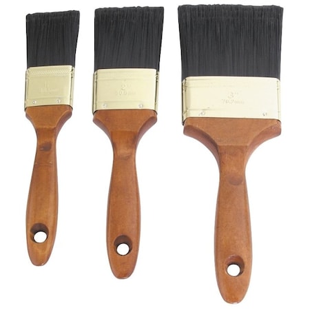 Prosource Paint Brush Set, General-Purpose, 1-1/2, 2, 3 in Brush, 3 -Brush A 22500
