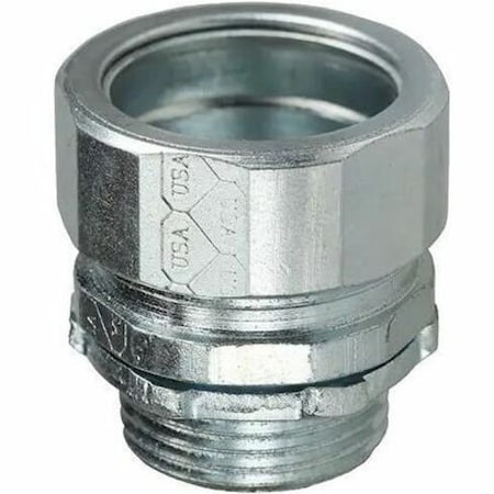 Dottie Conduit Fitting Connector, 3/4 in, Threadless, Steel, Zinc Plated NT75