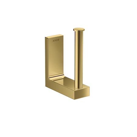 Axor Universal Rectangular Spare Roll Holder in Polished Gold Optic 42654990
