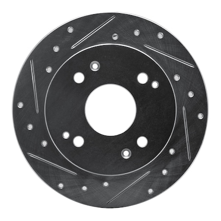 Dynamic Friction Co DFC Brake Rotor - Drilled and Slotted - Silver 631-59019L