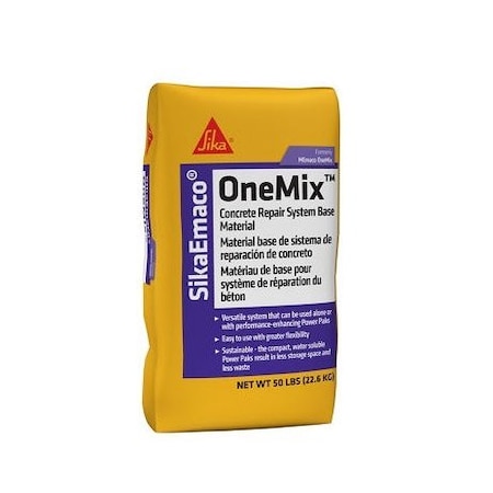 Sika SikaEmaco OneMix Base Material Concrete Repair Mortar, 50lb Bag 809918