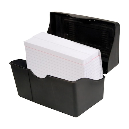 Innovative Storage Designs Black Index Card Holder, 5" x 8" 45003