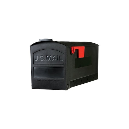 Gibraltar Mailboxes Mailbox Gibraltar es Patriot Classic Plastic Post Mount Black Powder Coated GMB505BAM