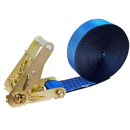 Tie 4 Safe 2'' x 20' Utility Heavy Duty Endless Ratchet Tie Down Strap WLL: 3,333 LBS. Blue RT02CK-520E-BU-C-1