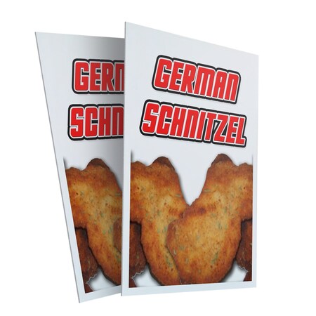 Signmission German Schnitzel, Plastic Signs Only 24 Inch x 36 Inch, Corrugated Plastic, 2PK CSB-2436-2PACK-German Schnitzel