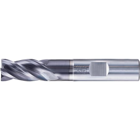 Pferd PFERD Chamfered End Mill, 4 flutes, 1/2'' Dia, 1'' APMX, 3'' OAL, Weldon shank 23003040