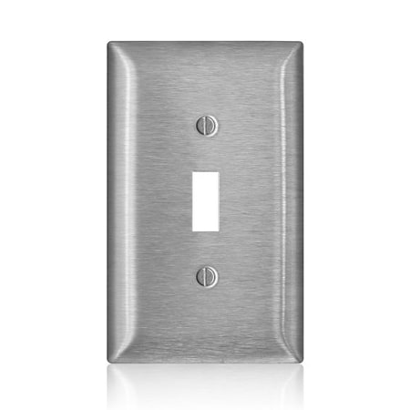 Leviton Wall Plate, Toggle, Stainless Steel SSJ1-C40