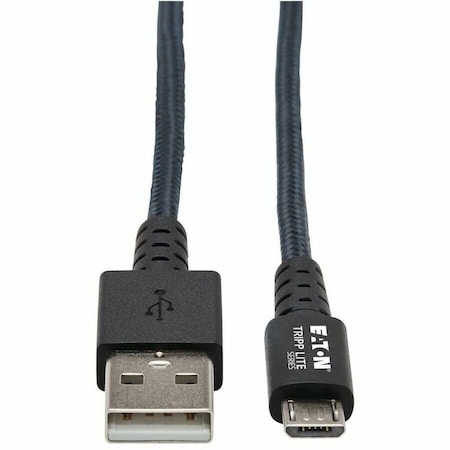 Tripp Lite HEAVY-DUTY USB-A TO USB MICRO-B CABLE - M M, USB 2.0, UHMWPE AND ARAMID FIBERS,  U050-006-GY-MAX