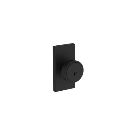 Baldwin Residential Door Knobs Keyed Entry Reversible Satin Black ENVASCFR190SMC