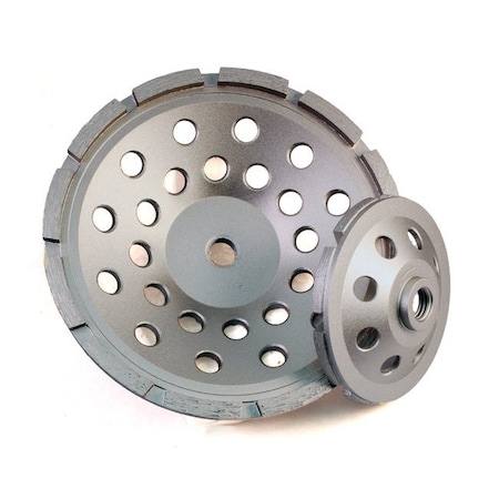 Continental Abrasives 4in x 5/8-11 Threaded Standard Single Row Diamond Grinding Cup DB-00922