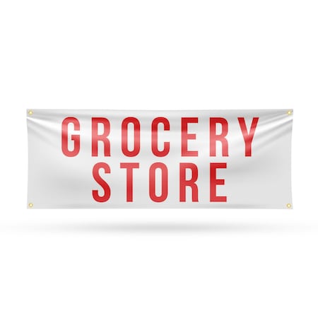 Signmission Grocery Store, 18 Inch x 48 Inch, Vinyl Banner B-30680